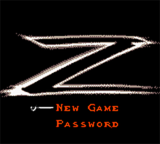 The Mask of Zorro - Screenshot - Game Title Image