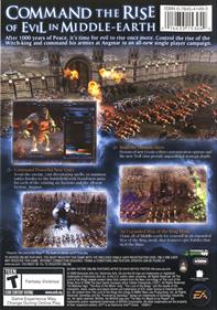 The Lord of the Rings: The Battle for Middle-Earth II: The Rise of the Witch-King - Box - Back Image