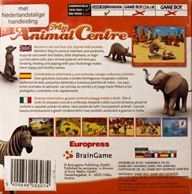 My Animal Centre in Africa - Box - Back Image