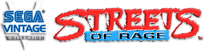 Sega Vintage Collection: Streets of Rage - Clear Logo Image