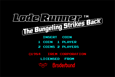 Lode Runner II: The Bungeling Strikes Back - Screenshot - Game Title Image