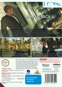 007: Quantum of Solace - Box - Back Image