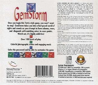 GemStorm - Box - Back Image