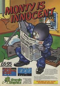 Monty is Innocent - Advertisement Flyer - Front Image