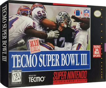 Tecmo Super Bowl III: Final Edition - Box - 3D Image