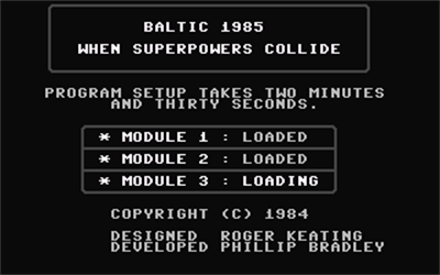 Baltic 1985: When Superpowers Collide: Corridor to Berlin - Screenshot - Game Title Image