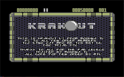 Krakout VI - Screenshot - Game Title Image