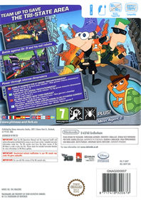 Phineas and Ferb: Across the 2nd Dimension - Box - Back Image
