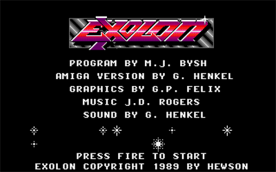 Exolon - Screenshot - Game Title Image