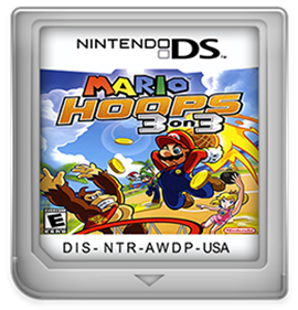 Mario Hoops 3 on 3 - Fanart - Cart - Front