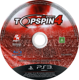 Top Spin 4 - Disc Image