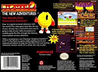 Pac-Man 2: The New Adventures - Box - Back Image