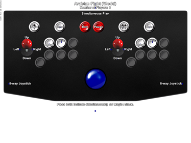 Arabian Fight - Arcade - Controls Information Image