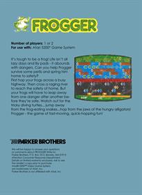 Frogger - Box - Back Image