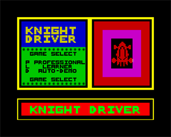 Knight Driver - Screenshot - Game Select