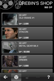 Metal Gear Solid Touch - Screenshot - Game Select Image