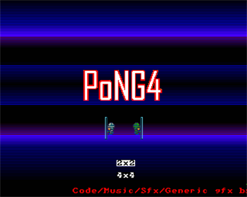 PoNG4 - Screenshot - Game Title Image