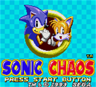 Sonic the Hedgehog Chaos - Screenshot - Game Title Image