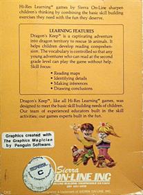 Dragon's Keep - Box - Back Image