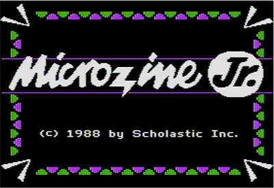 Microzine Jr 01 - Screenshot - Game Title Image