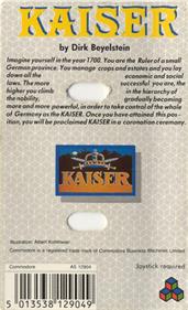 Kaiser - Box - Back Image