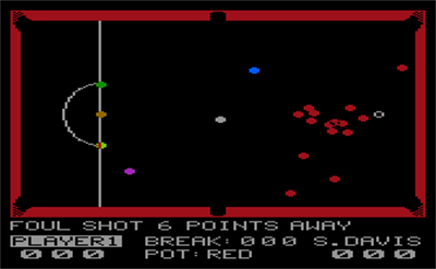 Steve Davis Snooker - Screenshot - Gameplay Image