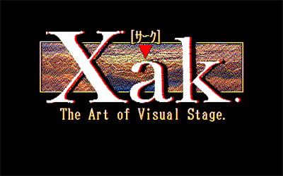 Xak: The Art of Visual Stage - Screenshot - Game Title Image