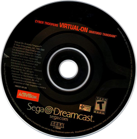 Cyber Troopers Virtual-On Oratorio Tangram - Disc Image
