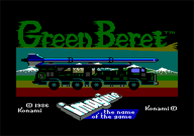 Green Beret - Screenshot - Game Title Image