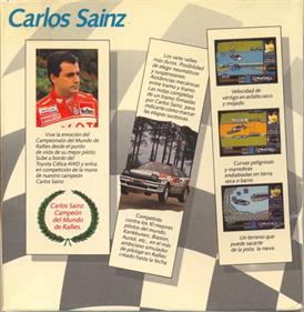 Carlos Sainz: Campeonato del Mundo de Rallies - Box - Back Image