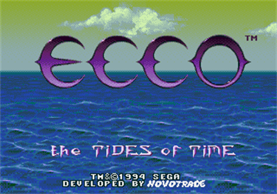 Ecco: The Tides of Time - Screenshot - Game Title Image