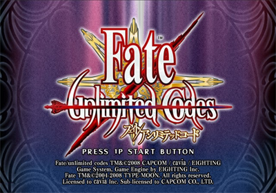 Fate/unlimited codes - Screenshot - Game Title Image