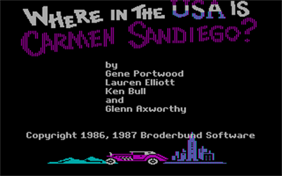 Where in the U.S.A. Is Carmen Sandiego? - Screenshot - Game Title Image