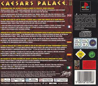 Caesars Palace II - Box - Back Image