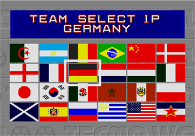 Tecmo World Cup - Screenshot - Game Select Image