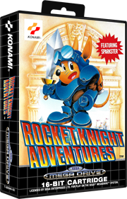 Rocket Knight Adventures - Box - 3D Image