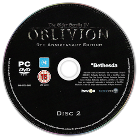 The Elder Scrolls IV: Oblivion: 5th Anniversary Edition - Disc Image