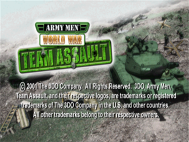 Army Men: World War: Team Assault - Screenshot - Game Title Image