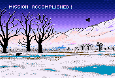 River Raid: Cold Winter - Screenshot - Game Over