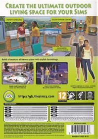 The Sims 3: Outdoor Living Stuff - Box - Back Image