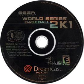 World Series Baseball 2K1 - Disc Image