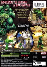 The Incredible Hulk: Ultimate Destruction - Box - Back Image