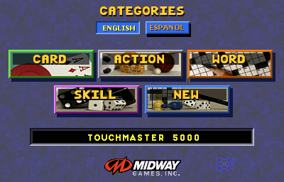 Touchmaster 5000 - Screenshot - Game Select Image