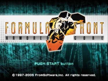 Armored Core: Formula Front - Screenshot - Game Title Image