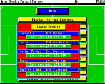 Brian Clough's Football Fortunes - Screenshot - Gameplay Image