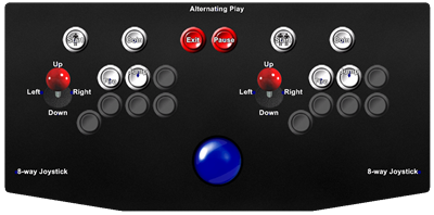 Mad Crasher - Arcade - Controls Information Image