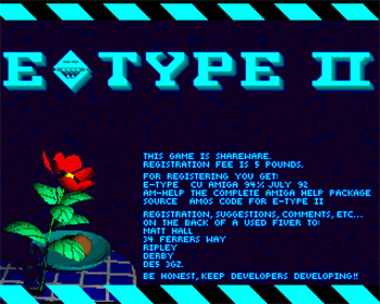 E-Type II - Screenshot - Game Title Image