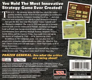 Panzer General - Box - Back Image