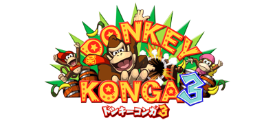 Donkey Konga 3 - Clear Logo Image