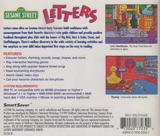 Sesame Street: Letters - Box - Back Image